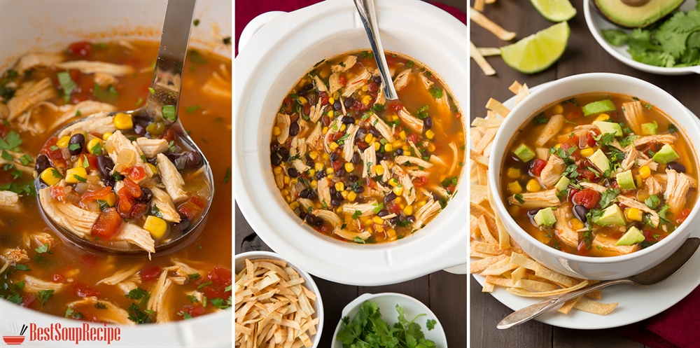 Slow-Cooker Tortilla Chicken Soup Recipe